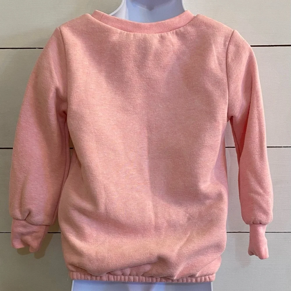 Nike Toddler Sz 2T‎ Pink Heather Velour Logo Sweatshirt